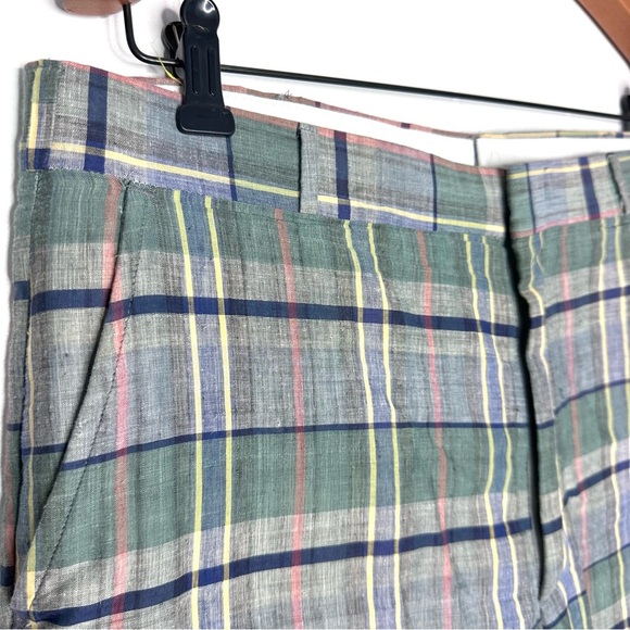 Vintage Indian Madras Plaid Lightweight Pants - Picture 6 of 11